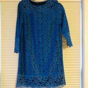 Ike new blue lace dress